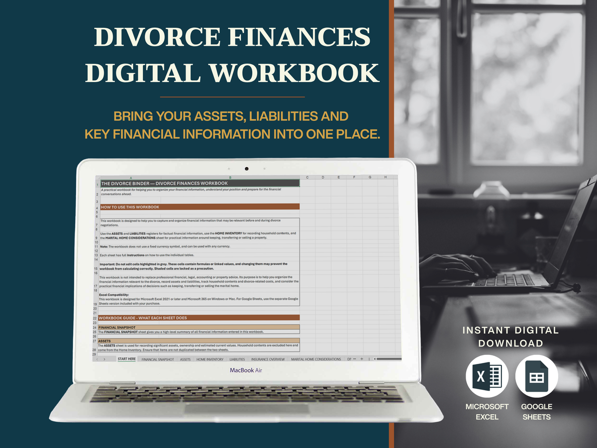 Divorce Finances Workbook