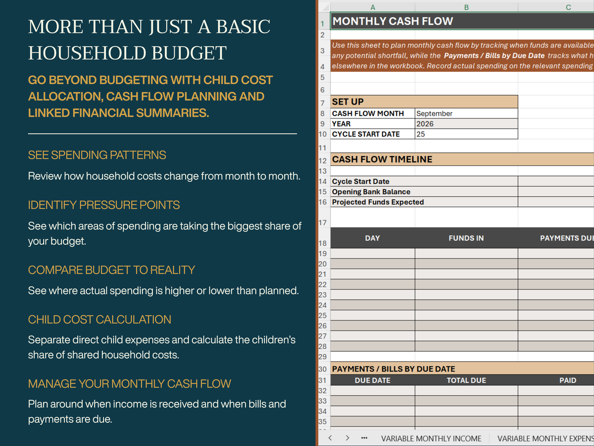 Household Finances Workbook