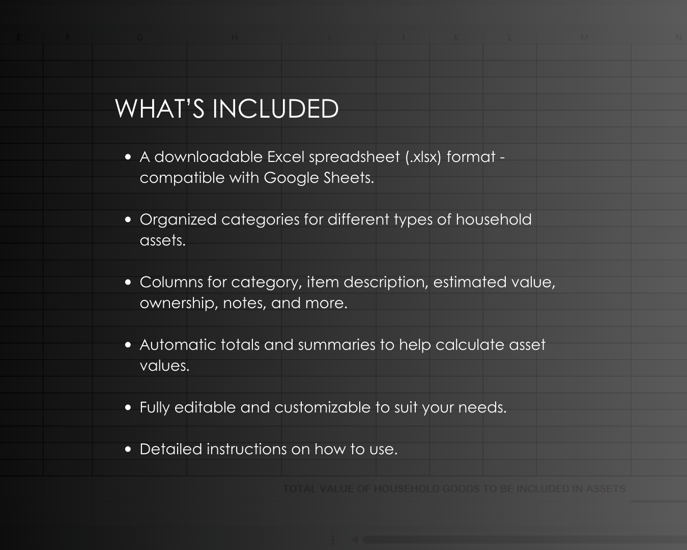 Home Inventory for Divorce