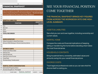 Divorce Finances Workbook