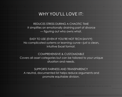 Home Inventory for Divorce